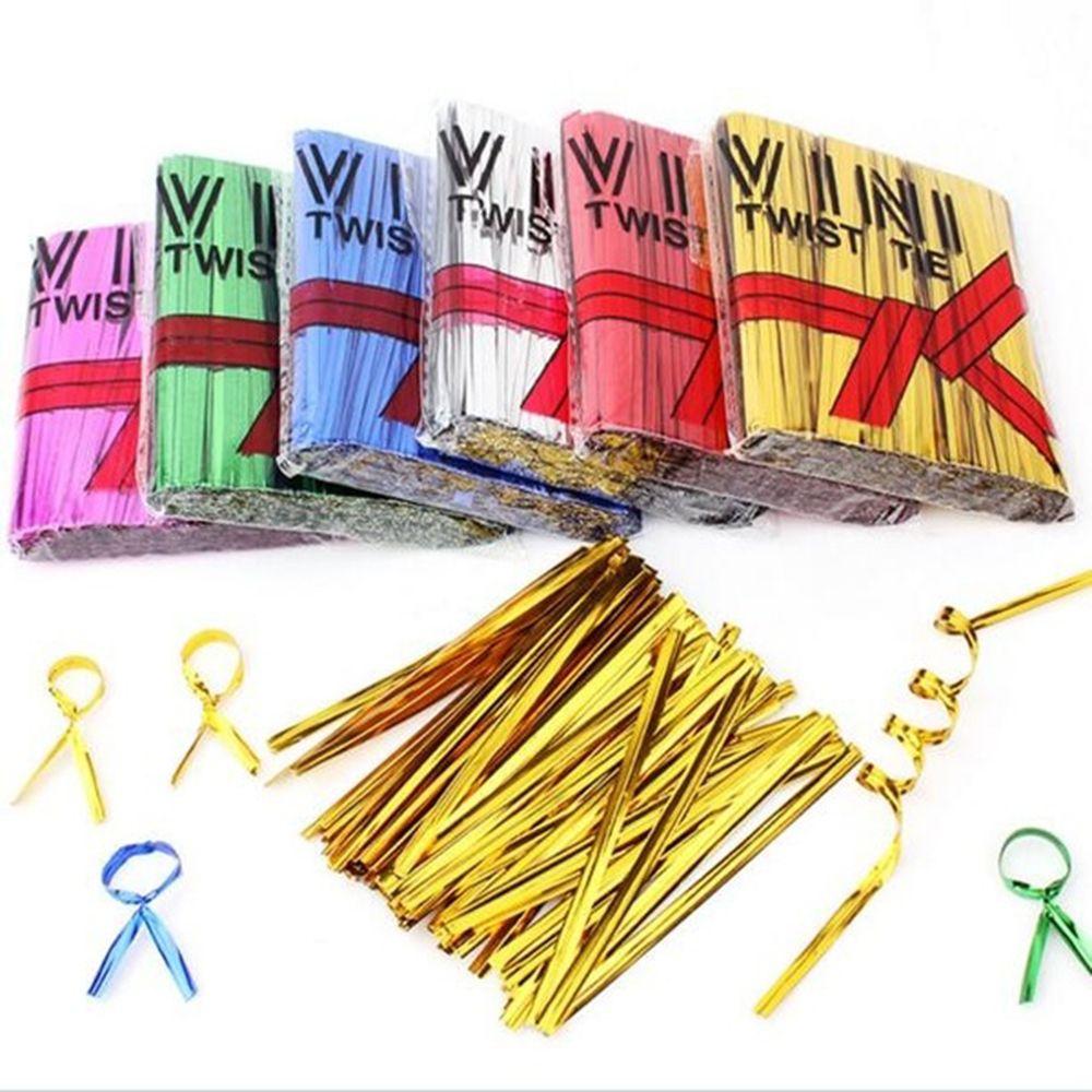 800PCS Ligation Wrapping Baking Twist Ties Pack Sealing Cellophane Bag Metallic Wire