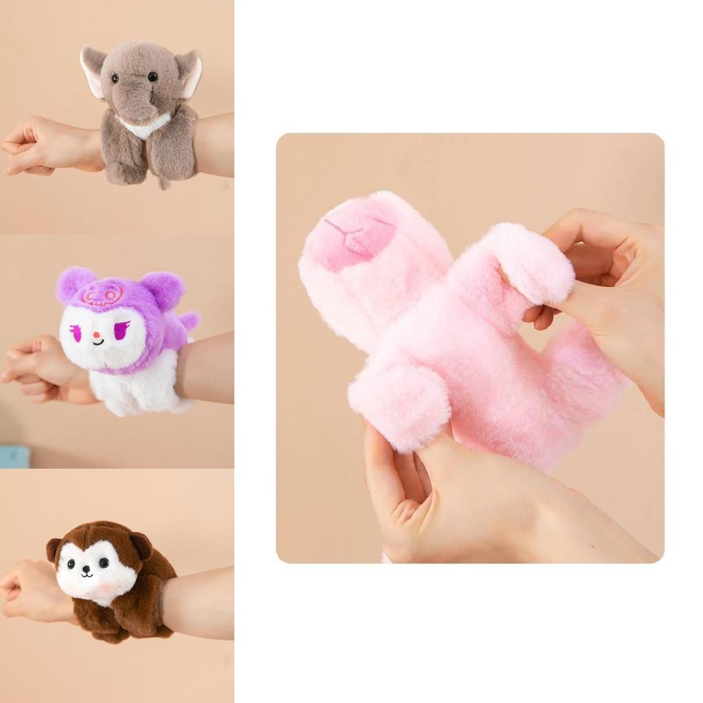 Soft And Cuddly Cartoon Animal Plush Capybara Slap Bracelet For Children