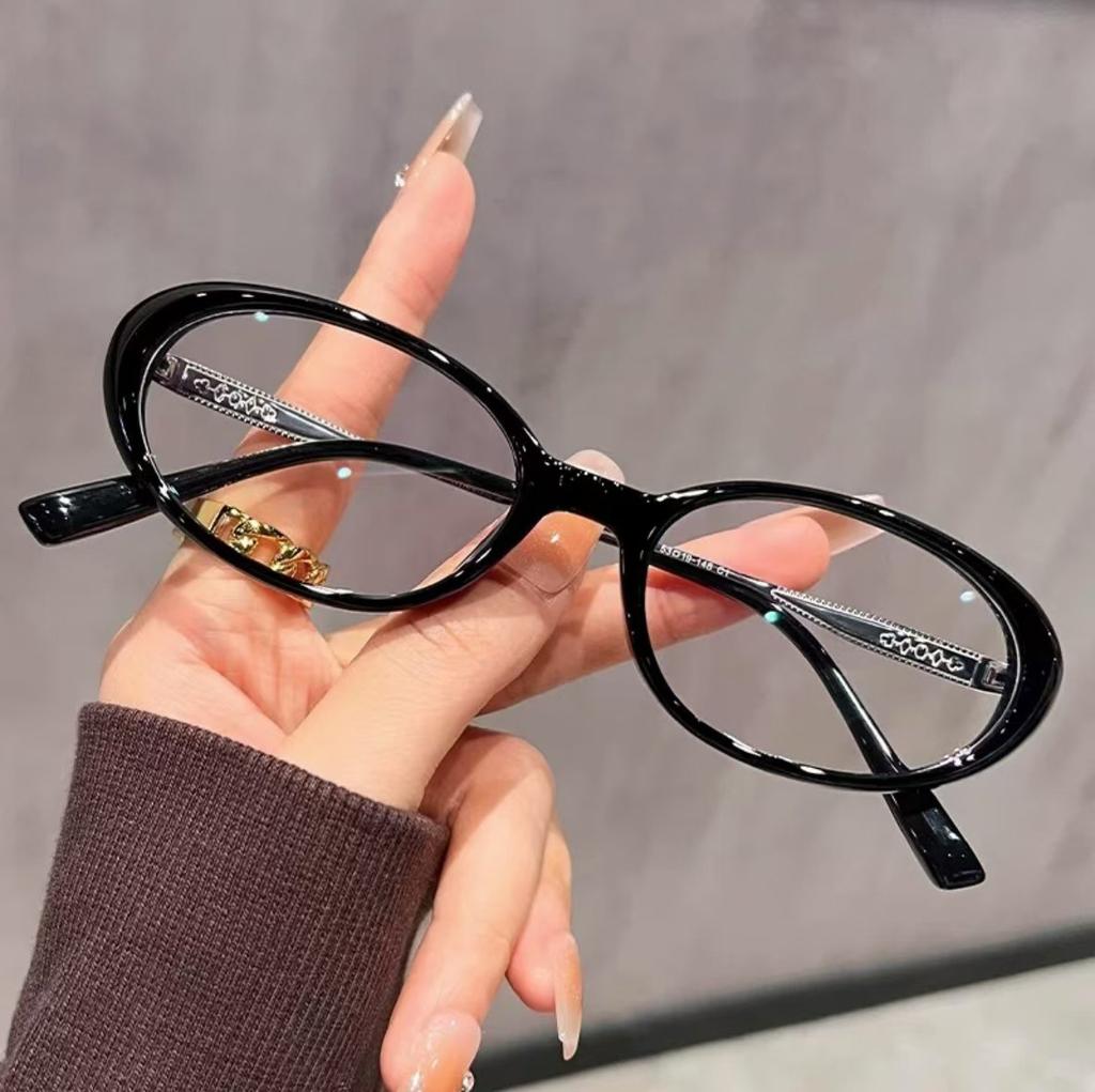 Fashionable Thick Edge Oval Small Frame Anti-blue Light Reading Glasses For Women Senior Middle-aged And Elderly Glasses JH5002