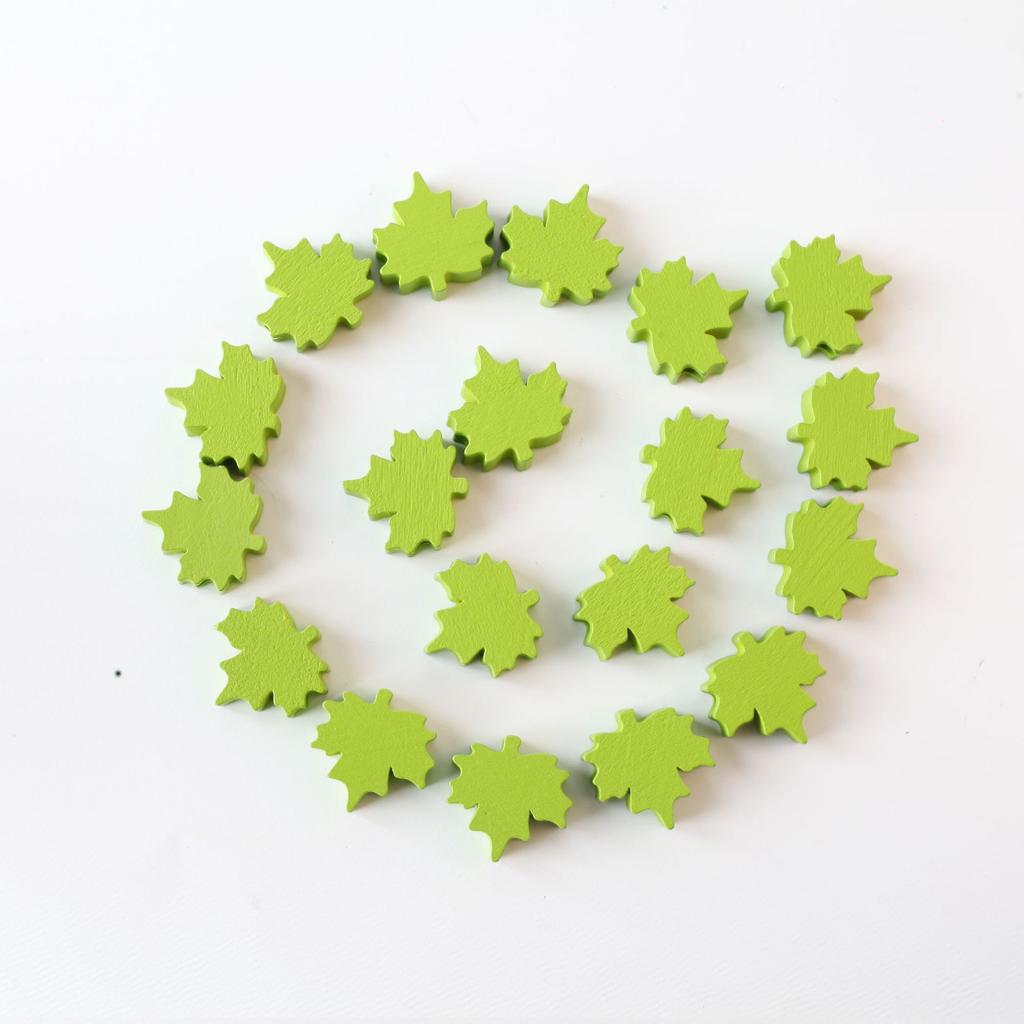 Принадлежности для домашней вечеринки Кленовые листья Изготовление украшений Украшение дома Деревянные бусины DIY Аксессуары День благодарения Рассыпные бусины Деревянные бусины