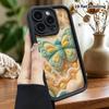 Phone Case: 2D Flat Design, Suitable for iPhone 18 17 16 15 14 13 Pro Protective Case, Blue and Yellow Butterfly, Perfect Christmas and Halloween Holi