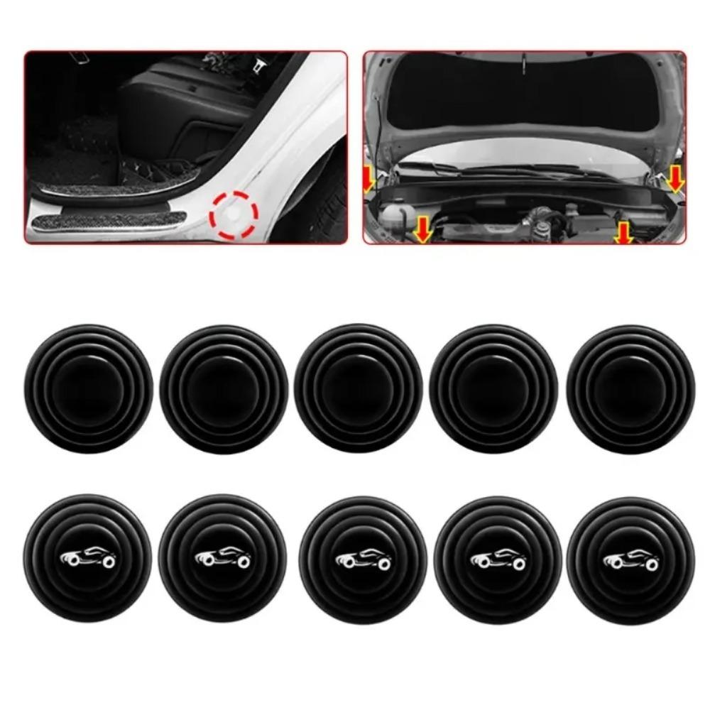 5pcs/set Luminous Car Door Sound Insulation Pad Silicone Car Door Silicone Anti Shock Pad Universal
