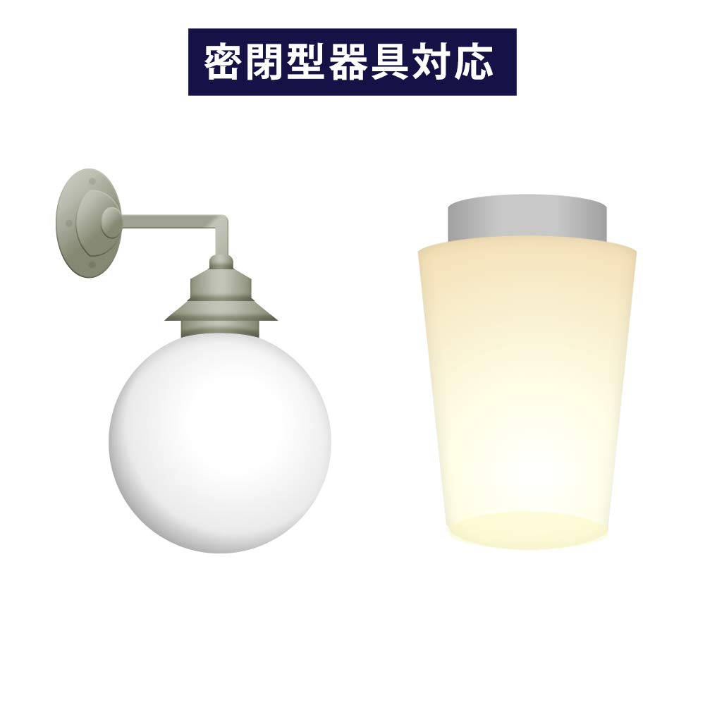 Iris Ohyama LED Wide 40W Warm Energy-Saving Measures Bulb, E26, Beam, Equivalent, White, LDA5L-G-4T6-E