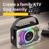 VAORLO 3D Surround Bluetooth Speaker+ Wireless Dual Microphone Low Latency Sing At Home HiFi Stereo Super Bass For Karaoke