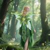 Крылья эльфа Yousheng, реквизит для выступления с подвесными кисточками, 3D украшения в виде растений, аксессуары для костюма лесной феи