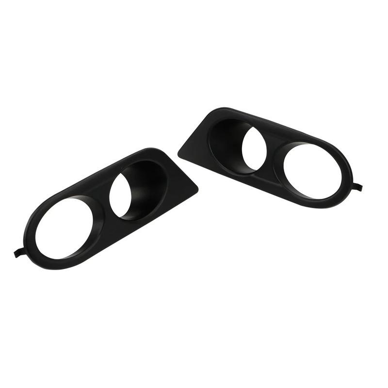 2X Front Bumper Fog Light Cover For BMW E46 M3 2001 2002 2003 2004 2005 2006 Car Dual Hole Surround Air Duct Grille Racing style