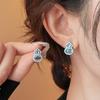 Oval Gourd Stud Earrings Simple High-end Earrings Fashion Temperament Versatile Earrings Women