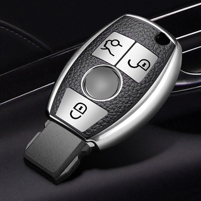 Высокое качество ТПУ кожаный автомобильный ключ чехол с дистанционным управлением чехол-держатель для Mercedes Benz ABRG Class GLK GLA W204 W251 W463 W176 W246