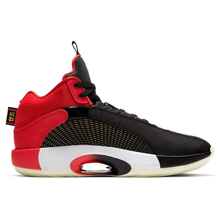 Кроссовки унисекс Air Jordan 35 Chinese New Year черные университетские красные желтые DD2234-001