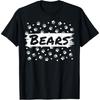 Bears Mascot Bear School Spirit Men Women Leopard Footprint T-Shirt