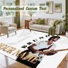 Crystal Velvet Square Rug Custom NameBruno Mars Pattern Non Slip Home Floor Decor Rug