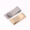 Кошелек-зажим для денег из нержавеющей стали, тонкий, карманный, мужской дизайн, держатель для наличных, ID, кредитных карт, визиток, долларов, латунный зажим для купюр