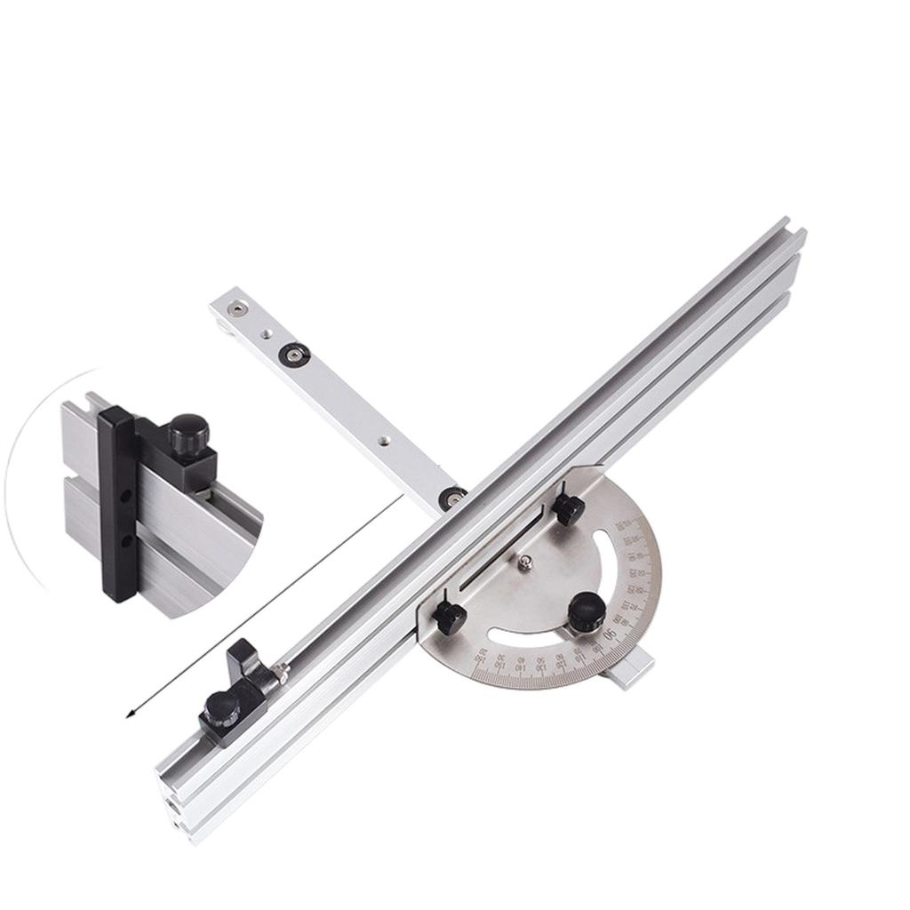 Угловой упор для настольной пилы с направляющей и упором, столярный толкатель для дерева, столярная настольная пила, регулируемый, практичный