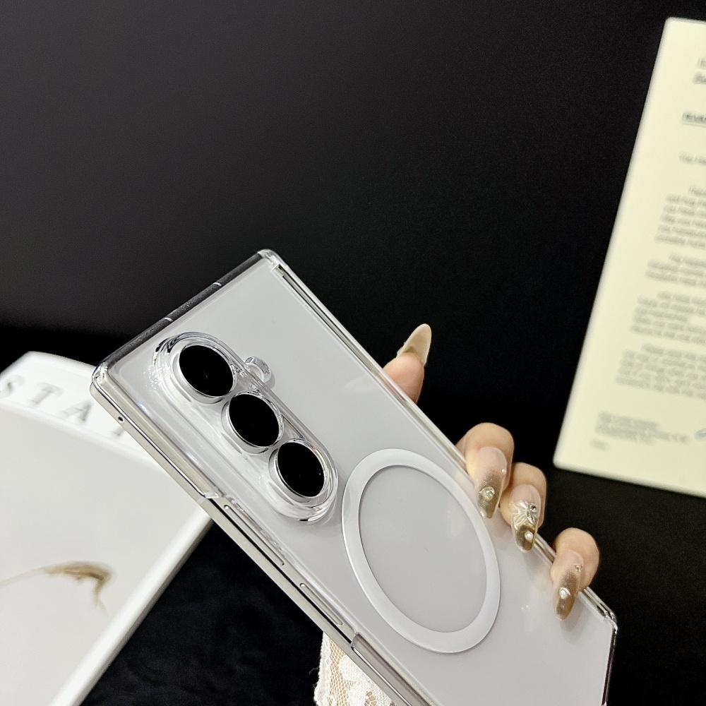 Transparent Hard Case for Samsung Galaxy Z Fold 7 6 4 3 fold7 zfold Magnetic Shockproof Ultra Slim PC Clear Cover