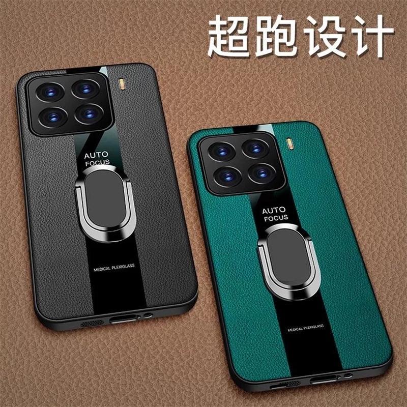 Магнитный чехол для Xiaomi 15T Pro, Роскошная кожаная задняя крышка с кольцом для Mi 15 T 5G, Силиконовый чехол, Ударопрочный бампер