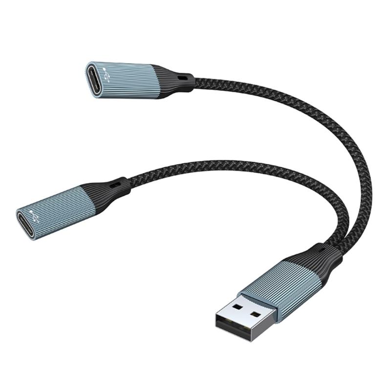 USB Y-разветвитель 2/3 в 1, кабель-разветвитель питания USB, USB-разветвитель Male на Type C Female, для зарядки и передачи данных