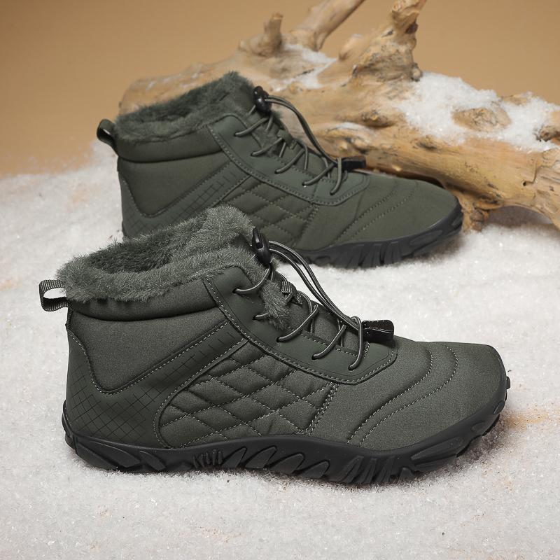Зимние зимние ботинки для мужчин и женщин, сохраняющие тепло, хлопковая обувь, уличная походная обувь, плюшевые теплые высокие ботильоны, мужские кроссовки