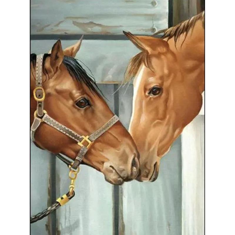 DIY Лошадь 5D алмазная живопись полный круглый дрель набор для вышивки крестом животное вышивка мозаика стены книги по искусству стразы подарок домашний декор