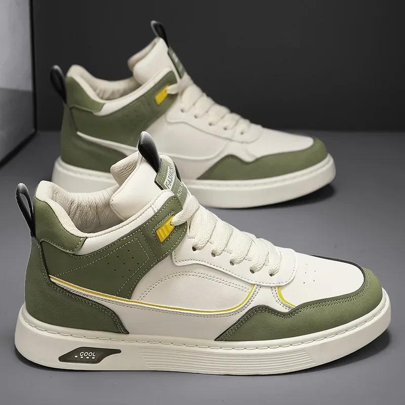 Fashion Men's High Top Plank Shoes Fashion Youth Student Anti Slip Running Shoe Outdoor Men Sports Casual Shoes Zapatos De Hombre