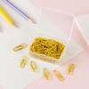 50PCS Zinc Zinc Alloy Bookmark Clip Creative Binder Clamps Mini Metal Paper Clips  School