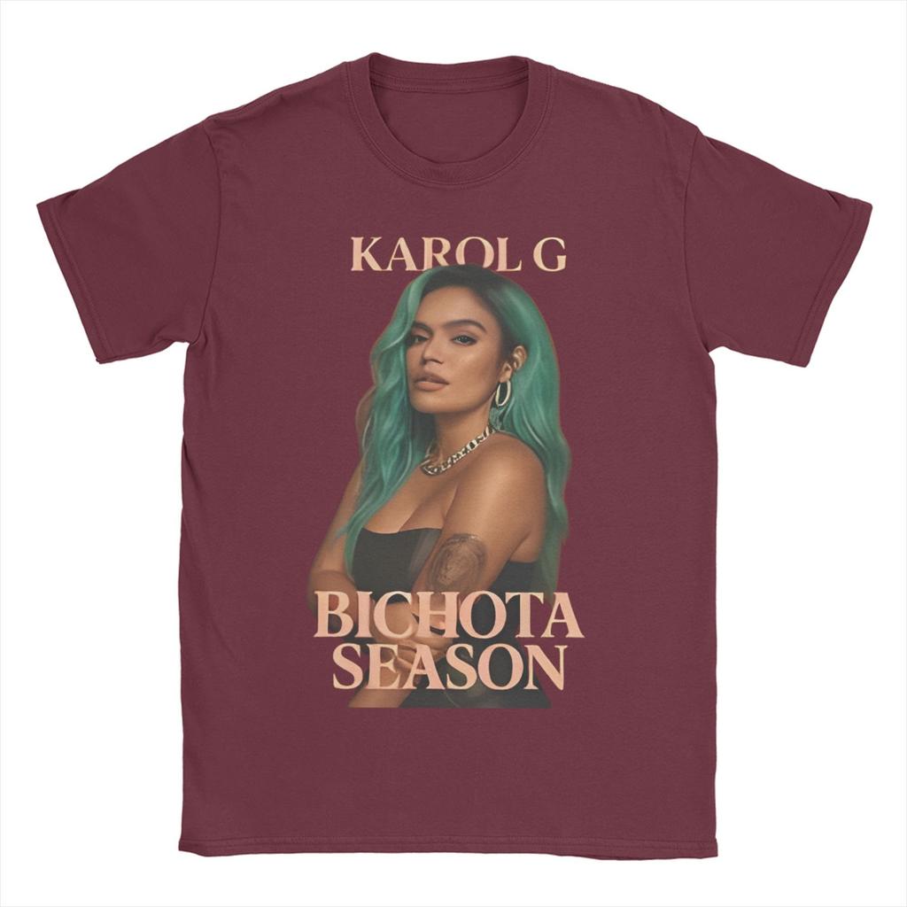 KKarol G 2025 New Song TShirt Summer 100 Cotton TShirts For Men Hip Hop Print Tee Shirt Short Sleeves Y2K Funny Tops
