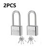 Навесные замки с длинной дужкой и ключами — прочная нержавеющая сталь марки 304, идеально подходят для сараев, шкафчиков в спортзалах, заборов и гаражей