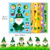 6 Diy St Patrick'S Day Stickers Headbands Irish Hat Festival Puzzle Stickers Iii