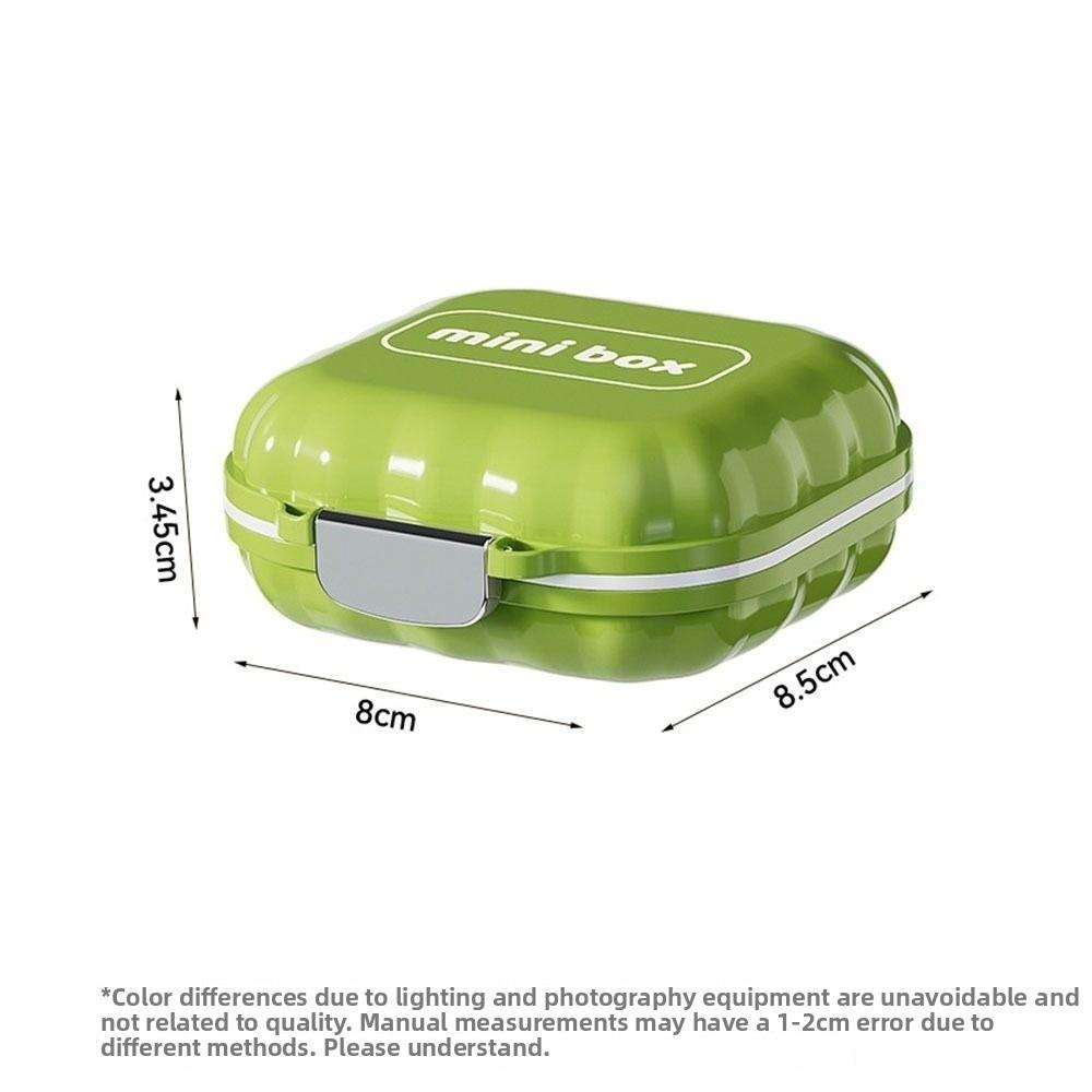 Durable Mini Portable Storage Box Moisture-proof 7 Grids Trinkets Storage Case Sealed Pill Boxes
