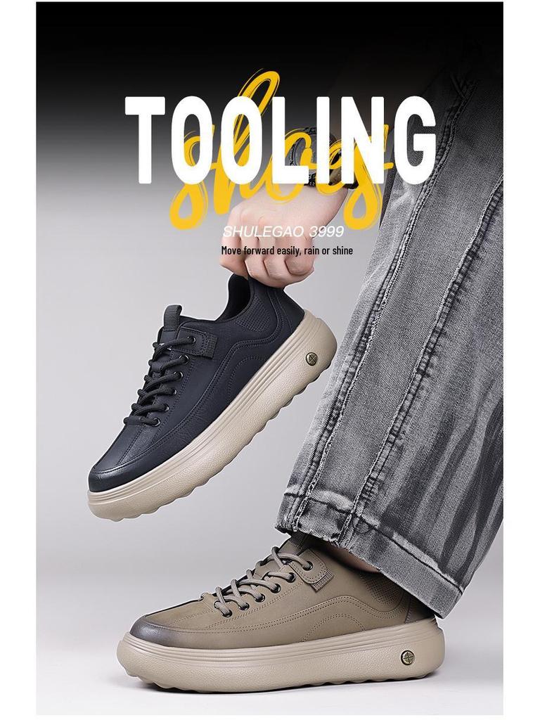 Мужские легкие ретро-кроссовки - Коллекция Осень/Зима 2025: Дышащая, Мягкая подошва, Повседневная спортивная обувь для улицы