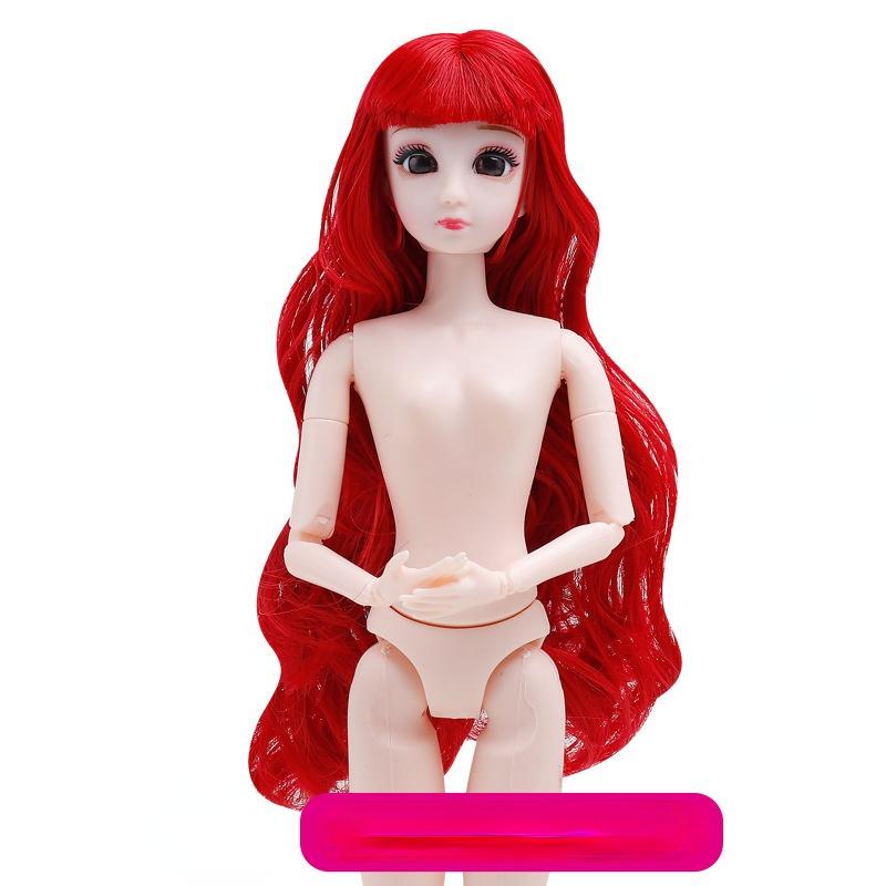 30 см 26-шарнирная кукла для девочек, обнаженные части тела, куклы с волосами, детские игрушки, 26-шарнирная кукла для девочек