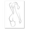 Sexy Female Body Art Poster Print Naked Nude Canvas Line Drawing Prints Abstract Woman Wall Art Painting Pictures Bedroom Decor