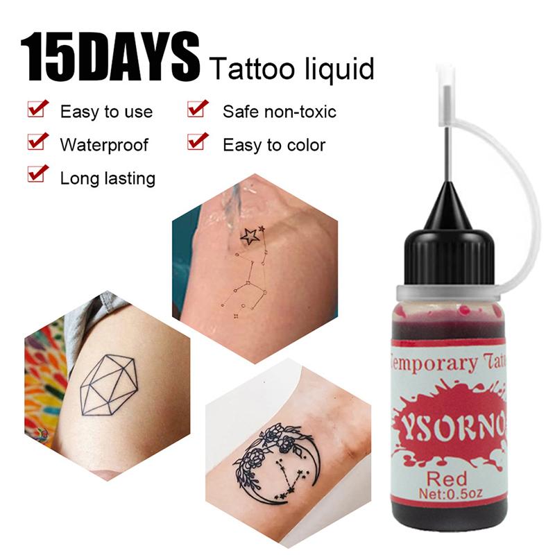 Multi-Colors Tattoo Ink Body Art Pigment Professional Beauty Paints Makeup Tattoo Supplies Semi-Permanent Liquid Tattoo Paste