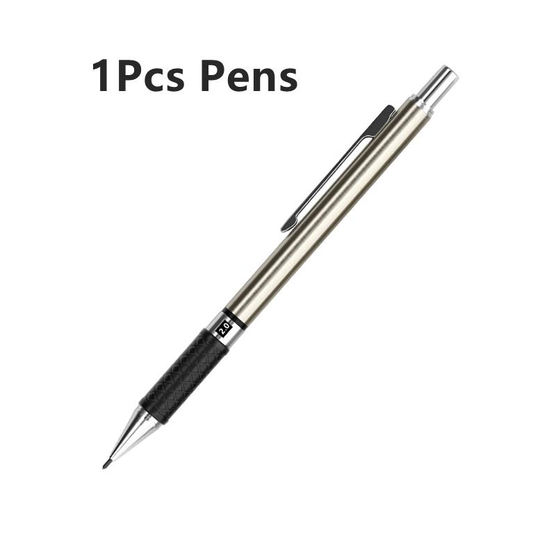2.0mm 2B Mechanical Pencils Automatic Drawing Pencils with Color/Black Lead Refills Ideal for Student Sketch&School Stationery