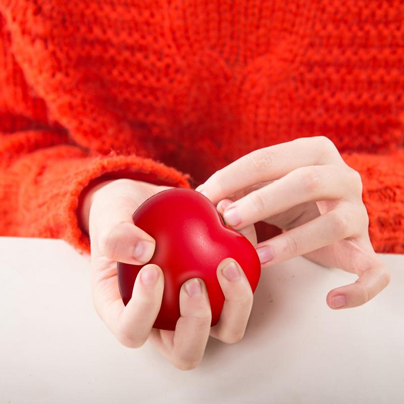 10LB Finger Exercise Ball Hand Grip Strengthening Exercise Hand Exerciser Single-Finger Heart Shaped Stress Balls Massage Ball