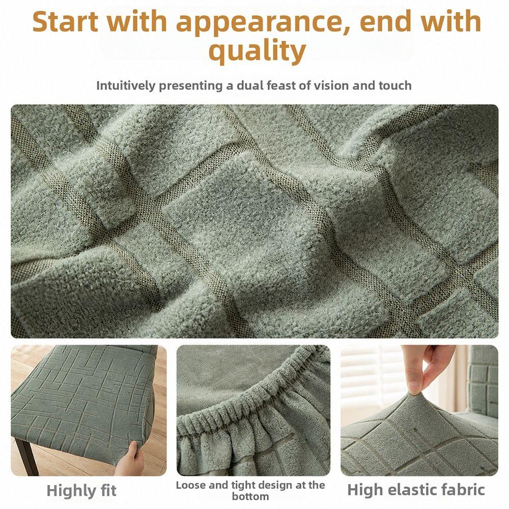 Waterproof Stretch Seat Covers Washable Table Chair Cover Chair Seat Cover  for Square Chairs
