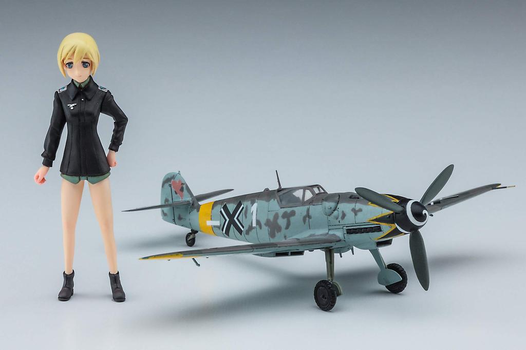 Hasegawa Strike Witches Эрика Хартманн с Messerschmitt Масштабный смоляной набор SP409 Bf109G-6 1/20