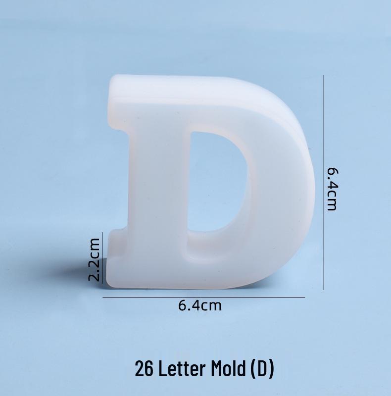 Crystal Epoxy Silicone Molds: 26 English Letters for Creative DIY Ornaments and Decorations