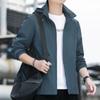 Пальто-тренчкот Soft Shell для активного отдыха, мужская тонкая куртка большого размера на весну и осень, куртка с капюшоном, ветрозащитная спортивная куртка