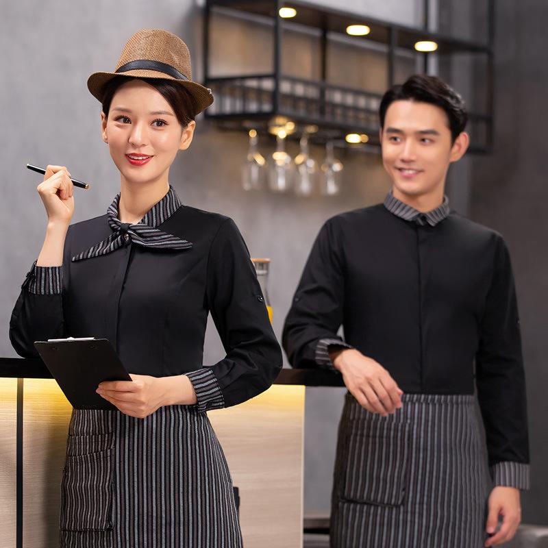 Workwear Cake Shop Hotel Restaurant Hotpot Waiter Work Clothes Female Catering Short Sleeve Professional