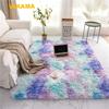 Tie-Dye Large Carpet Living Room Fluffy Floor Mat Super Soft Children's Room Non-Slip Home Decoration Bedroom Rug Washabl