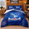 Printed 3Pcs Bedding Set Crystal Palace Football Pattern Bed Sheet Pillowcase For Bedroom Decor