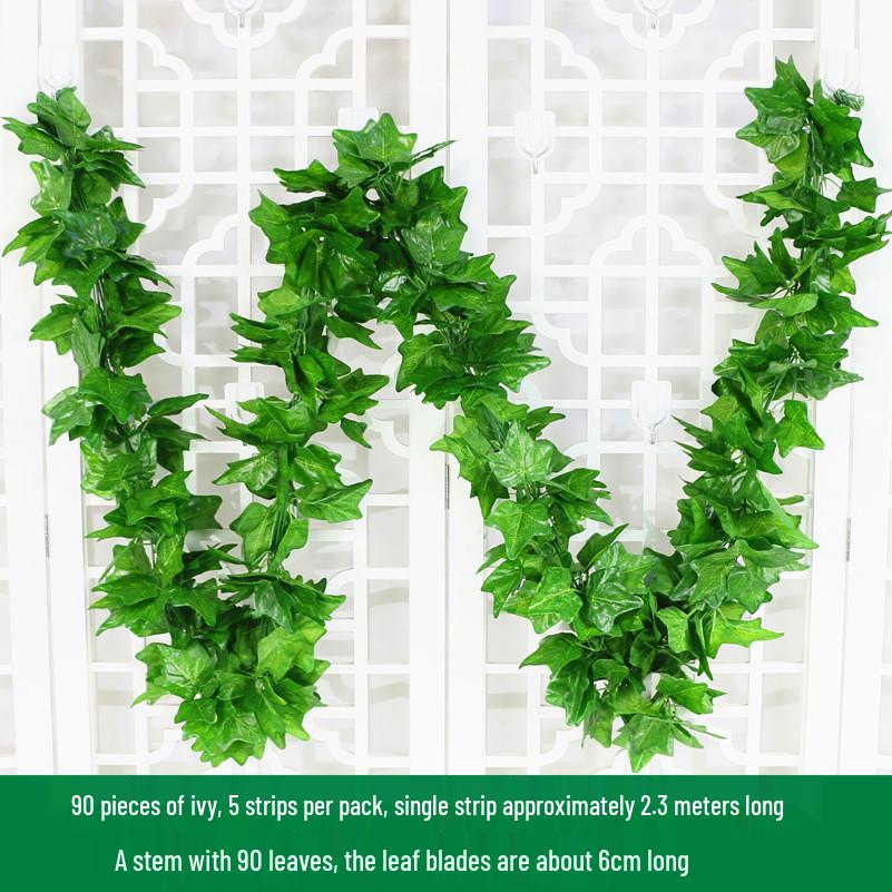 Большие Зеленые Искусственные Листья-Украшения для Плюща и Декора Крыши