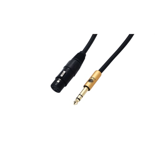 Cliche 6.35mm TRS To XLR Canon Conversion Cable (2-Pack) 6.35mm (1/4 Inch) Stereo Male To XLR Female Conversion Cable (1m)