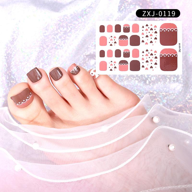 Летняя новая наклейка для ногтей, милая наклейка для ногтей на ногах, водонепроницаемая прочная наклейка для ногтей, декоративная женская