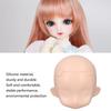 Голова для BJD кук 1/12, заготовка для шарнирных кукол, с возможностью кастомизации макияжа, для тренировки макияжа DIY, съемные пластиковые части головы