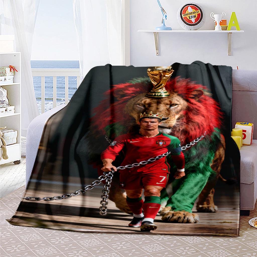 Cristiano Ronaldo Real Madrid Victory Celebration blanket Soft and portable four season home bed office travel, lunch break, warm blanket P51