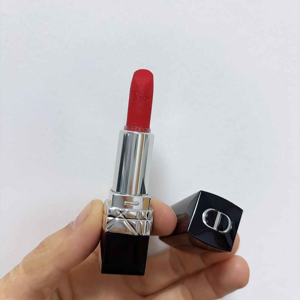 Dior Помада Rouge Dior 999 Сатиновый финиш 1,5 г Увлажняющая Классическая красная помада