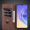 Роскошный магнитный адсорбционный кожаный чехол для Vivo V21e 4G Flip Cover Защитный чехол Capa Fundas Coque