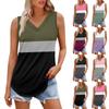 Women's Girl V Neck Tank Top Printing Casual Top Tank Tops For Women Loose Fit Sleeveless Tops Flowy