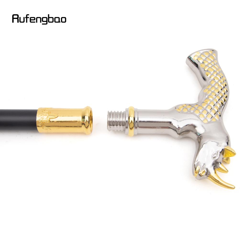 Золотисто-белая голова носорога, модная трость, декоративная трость, косплей, винтажная вечеринка, модная трость, посох 91 см